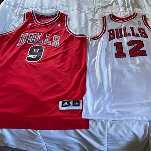 Loul Deng and Kirk Henrich game worn jerseys